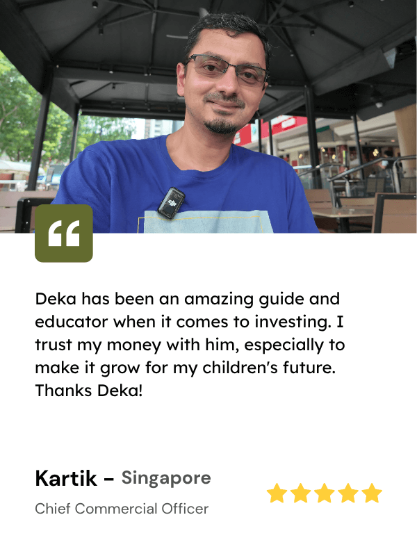 Kartik - Chief Commercial Officer Singapore (Testimoni Pandeka)